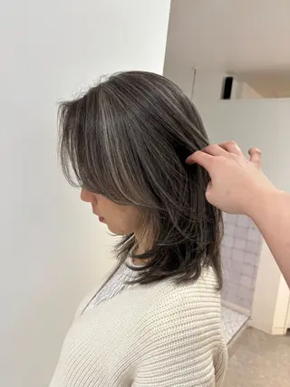 カラー AO所属・ボブ/ハイライト🦓 /harukaのヘアスタイル