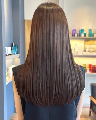 セミロング カラー セジールヘアメゾン所属・韓国レイヤー/透明感 カラー🐈曾根高のヘアスタイル