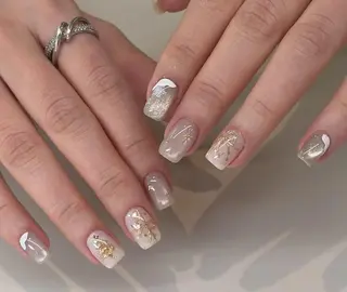 ネイル By moonネイル 🌷ワンホン/韓国風のネイルデザイン