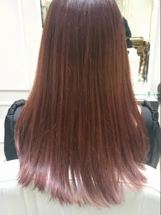 ロング 似合わせ艶髪カラー ❤️ハダユミのヘアスタイル