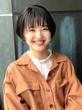 ショート カラー ヘアアレンジ 能登谷 きよのヘアスタイル