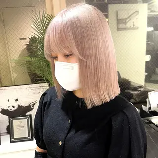 カラー 渋谷🎨ハイトーン× エクステ🎨レンのヘアスタイル