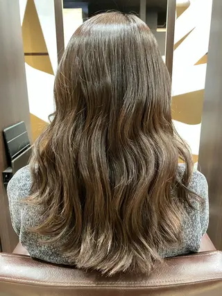 セミロング カラー 小池 穂果/ 府中のヘアスタイル