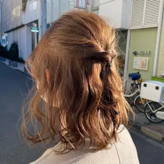 ショート カラー パーマ ヘアアレンジ メンズ 🍀髪質改善 ケアカラーrootsのヘアスタイル