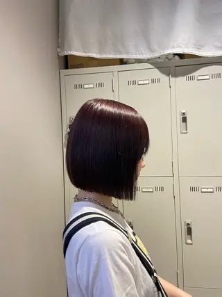 ショート カラー ヘアアレンジ flammeum所属・ハイトーン/ボブ /misakiのヘアスタイル