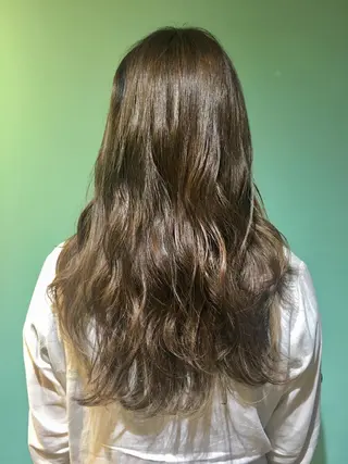 ロング カラー パーマ さかい なつみのヘアスタイル