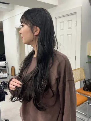 ロング カラー レイヤーボブ/ 艶カラー/サナ🌼のヘアスタイル