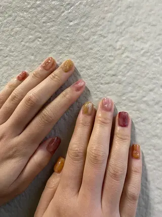 カラー ネイル scre as Etelのネイルデザイン