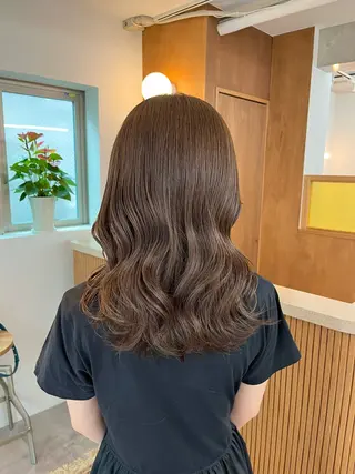 セミロング 🌙透明感カラー✖︎ カンナ🌙のヘアスタイル