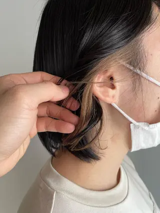 カラー La fith hair ray 札幌店所属・顔まわり/W カラー/リョウのヘアスタイル