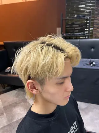 ミディアム カラー メンズ growth天神店所属・TENSEI @デビューしましたのヘアスタイル