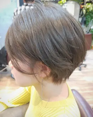 ショート カラー パーマ ヘアアレンジ ペスカ豊崎店　沖縄所属・ショート指名No.1 店長　清水のヘアスタイル