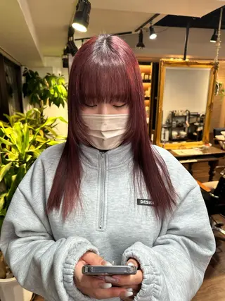 ロング カラー ワンホンヘア ケラチン/Kaitoのヘアスタイル