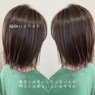 ミディアム 山本 茉希のヘアスタイル