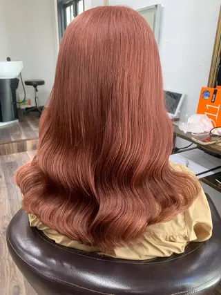 セミロング カラー ヘアアレンジ 🌟🍒ハイトーン 韓国ヘア/ユウミのヘアスタイル