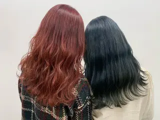 ロング カラー 透明感/オリーブ/ グレージュ/YUKAのヘアスタイル