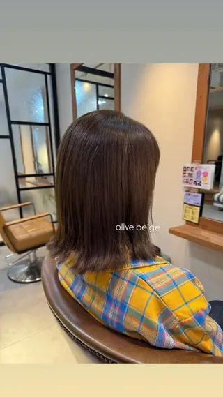 カラー Revie  hair所属・Hiyori/透明感 /ボブ/矢場町のヘアスタイル