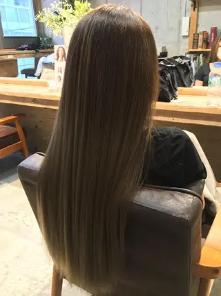 ロング カラー パーマ ヘアアレンジ メンズ キッズ ネイル マツエク・マツパ 🌸グレージュ/ ベージュ🌸yutaのヘアスタイル