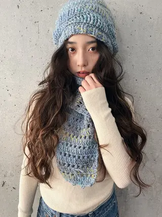 ロング パーマ 暖色/パーマ 🌼クニトウメイのヘアスタイル