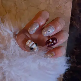 ネイル 派手髪ハイトーン💛 ネイル💅まりなのヘアスタイル