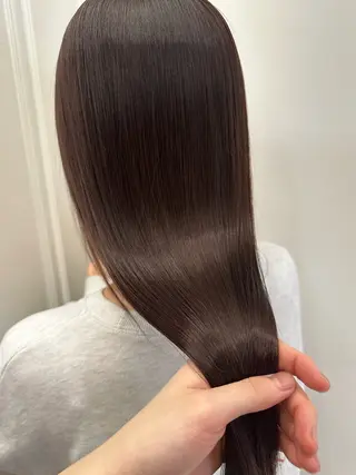 ロング 韓国風パーマ/ヘア セット/店長みづきのヘアスタイル