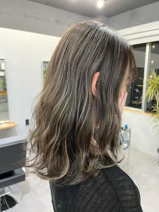 セミロング カラー Reb_keiji 👑小倉圭司のヘアスタイル