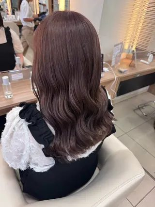 ロング ダブルカラーベージュ カラー/tuburaのヘアスタイル