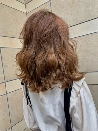 セミロング メンズ縮毛矯正 ニュアンスパーマのヘアスタイル