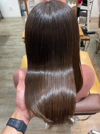 ミディアム カラー 巻ける縮毛矯正✨ 木下晴一朗✨のヘアスタイル