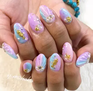 ネイル She nail studio 原宿所属・パラジェル有/ スカルプ/mahoのネイルデザイン