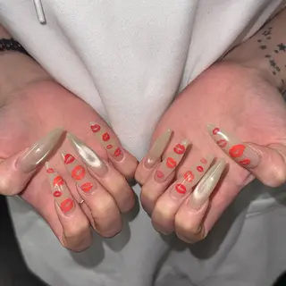 ネイル 💖長さだし/GAL /𝓜𝓲𝓸💖のネイルデザイン