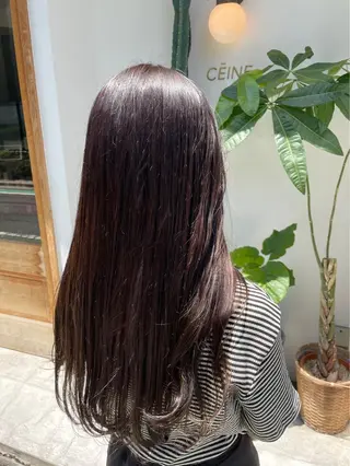 ロング カラー みやした もあのヘアスタイル
