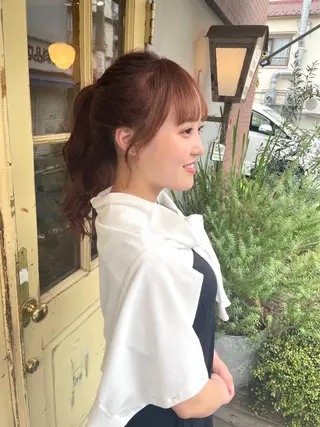 ロング ヘアアレンジ KURIA‪‪*⋆ஐ ブリーチ/韓国ヘアのヘアスタイル