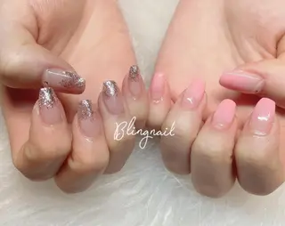 ネイル 23時まで❤︎韓国、 ワンホンネイルのネイルデザイン