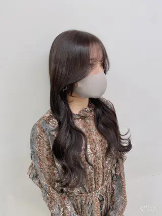 セミロング カラー ヘアアレンジ ARiA by ECLART所属・💖韓国ヘアの匠 💖TAKUMI💖のヘアスタイル
