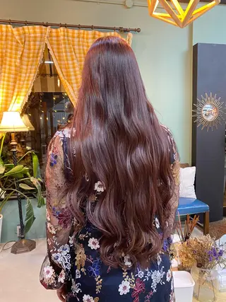 ロング カラー chapter問屋町 💘小室明華のヘアスタイル