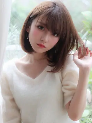 ショート カラー パーマ ヘアアレンジ VIVIE【ヴィヴィ】所属・髪質改善/韓国風 レイヤー/田村祐樹のヘアスタイル