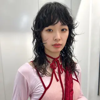 セミロング パーマ 🌀perm 🌀のヘアスタイル