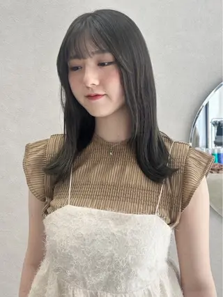 ロング カラー Soa所属・韓国風カラー✄ カズホのヘアスタイル