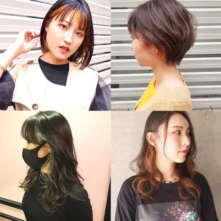 セミロング カラー ヘアアレンジ ⭐️𝑭𝑰𝑳𝑴𝑶𝑹𝑴𝑨𝑳𝑬⭐️【フィルモルメール】所属・トレンドヘア🩶 艶髪🩶yoshiのヘアスタイル