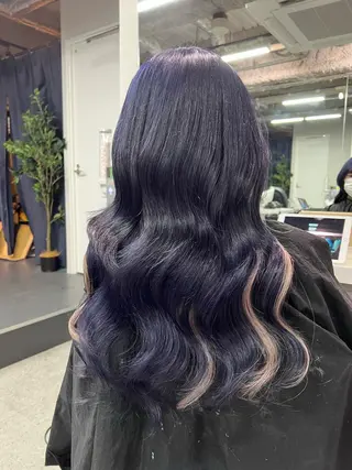 ロング カラー ハイトーン&髪質改善 ＆韓国エクステ🤎のヘアスタイル