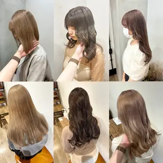 ロング カラー Himawari♡ 柔らかいカラーのヘアスタイル