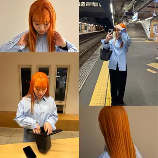 ロング カラー Leina /メンズ 特化/ヘッドスパのヘアスタイル