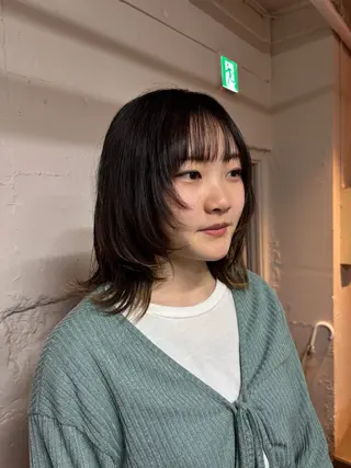 ミディアム カラー 🩵似合わせカット SEIRA🩵のヘアスタイル