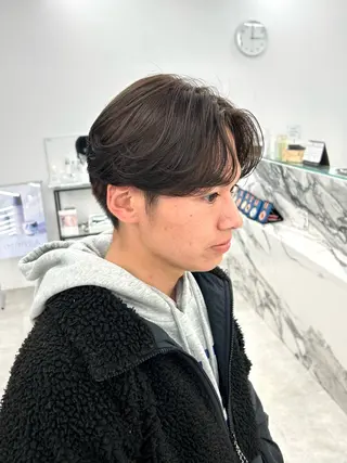 ショート カラー パーマ 透明感ハイトーン特化 /ケアブリーチ/莉駒のヘアスタイル