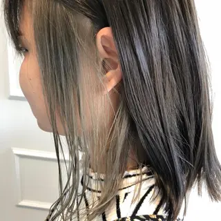 ミディアム カラー 【ショート特化】 森本　祐太のヘアスタイル