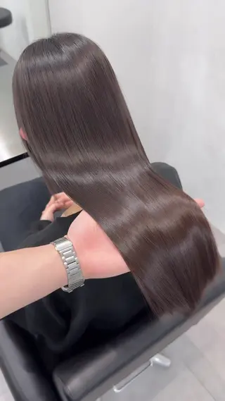 ロング 髪質改善×縮毛矯正 Core 片山健太のヘアスタイル