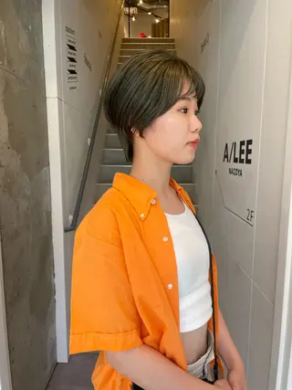 ショート A/LEE所属・久保田 千尋のヘアスタイル