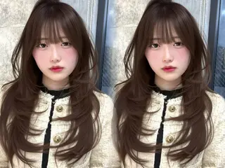 セミロング 谷川が作る熊本1🥇 レイヤーカットのヘアスタイル