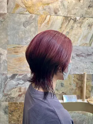 ミディアム カラー LOA uraraのヘアスタイル